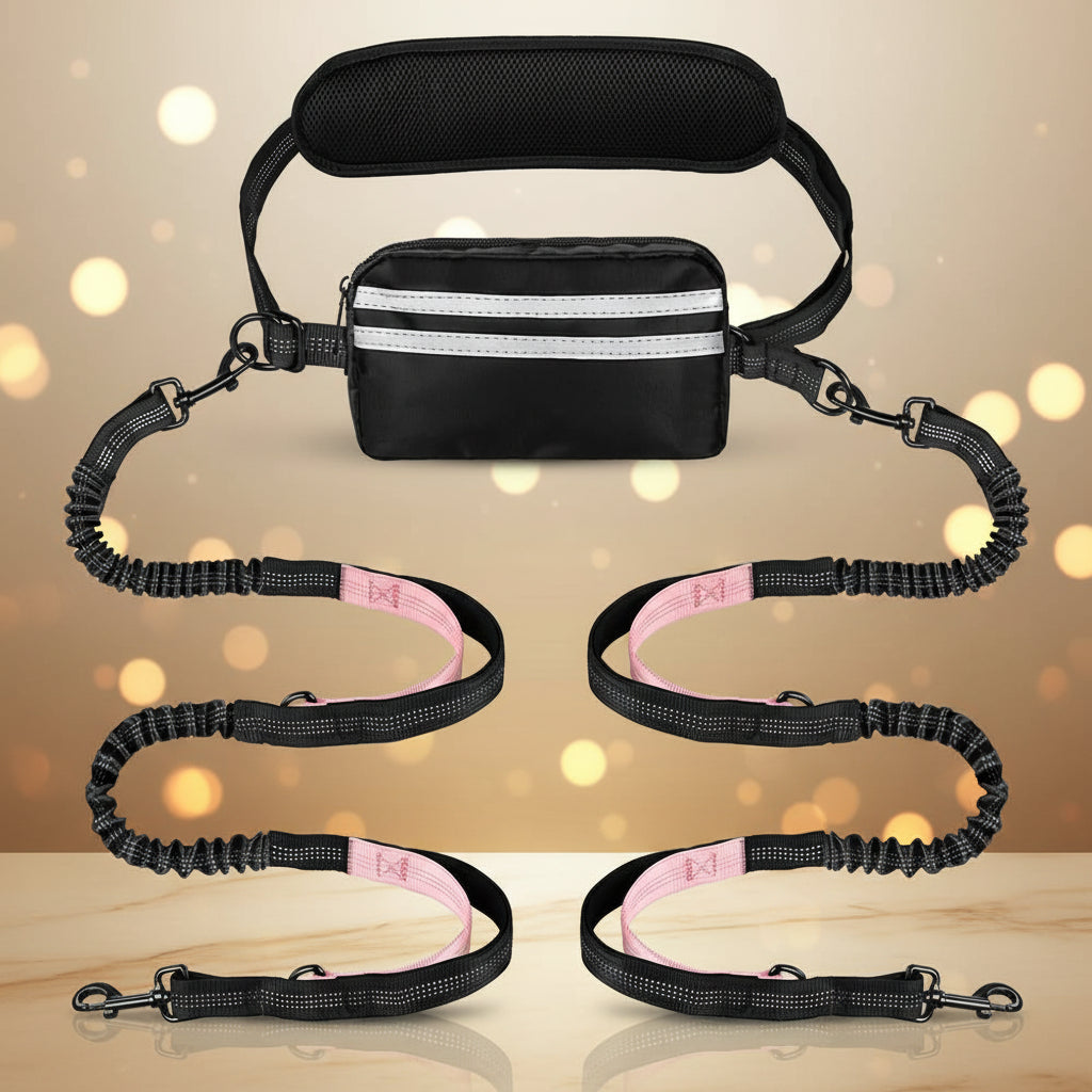 StrideSync Hands-Free Dual Dogs Leash