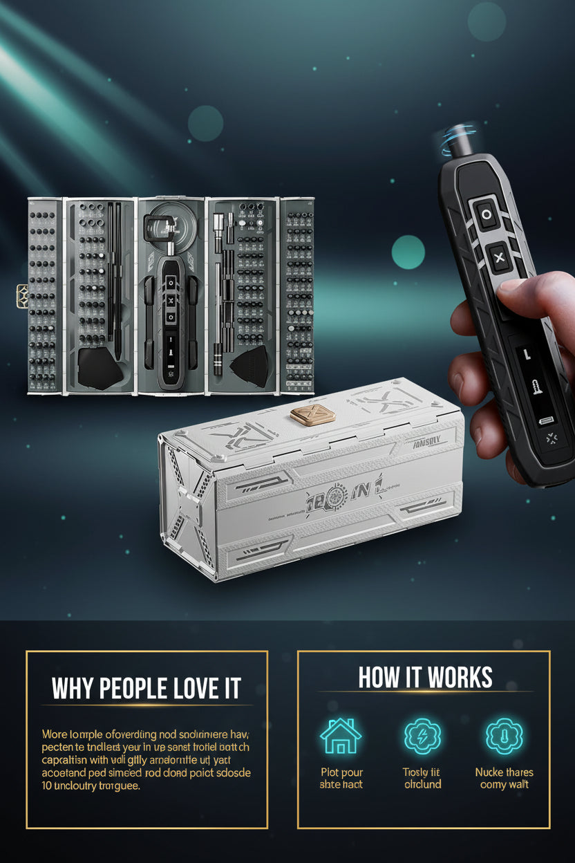 TitanVault 180 Elite Precision Multifuction Toolkit
