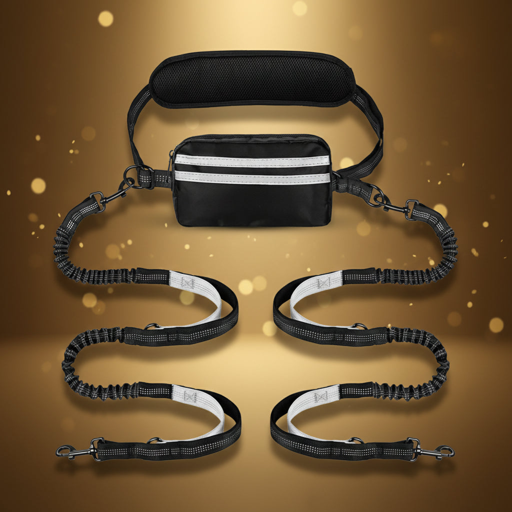 StrideSync Hands-Free Dual Dogs Leash