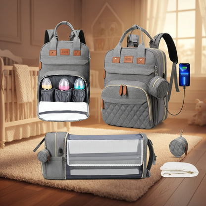 Smart 3-in-1 Diaper Bag & Travel Bed