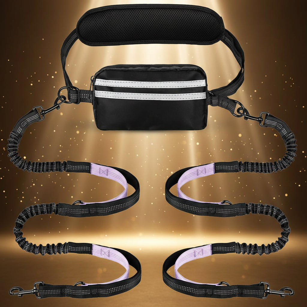 StrideSync Hands-Free Dual Dogs Leash