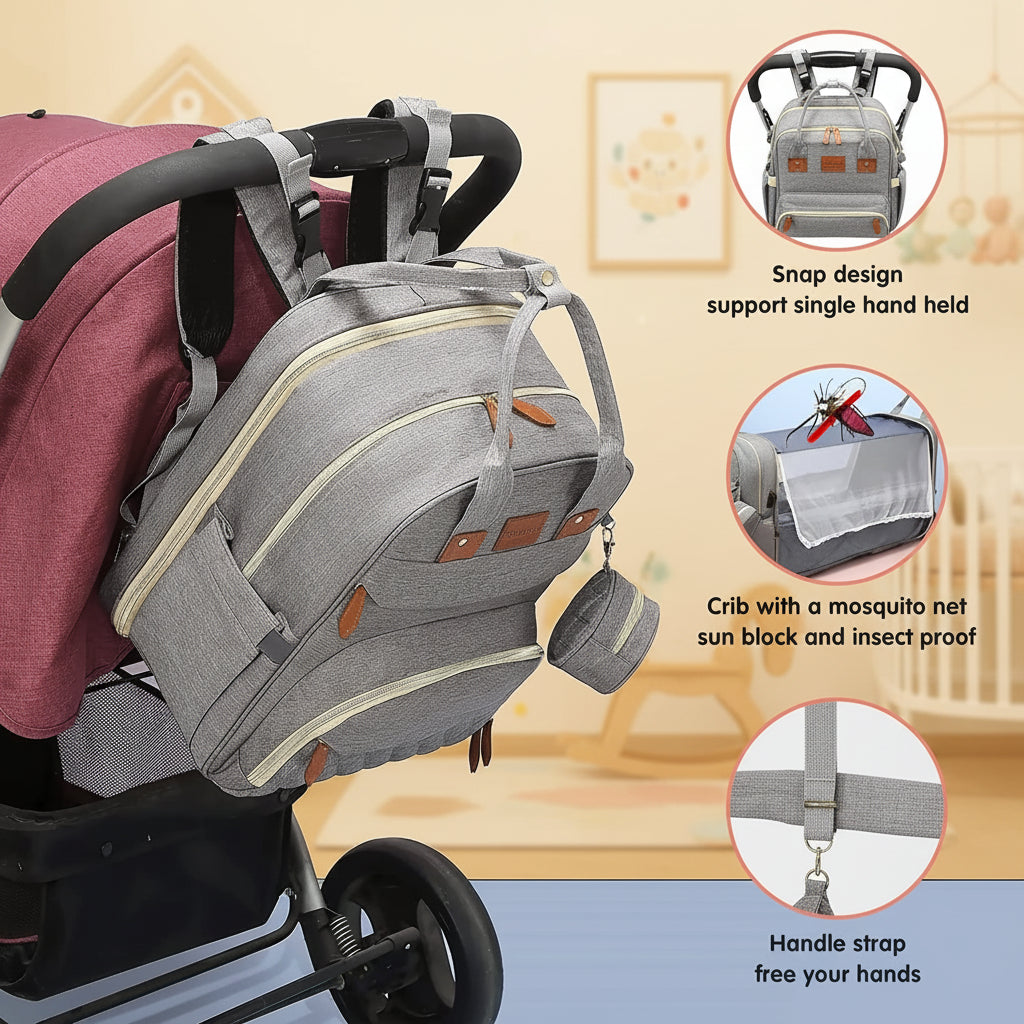 Smart 3-in-1 Diaper Bag & Travel Bed
