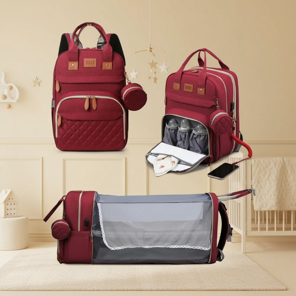 Smart 3-in-1 Diaper Bag & Travel Bed