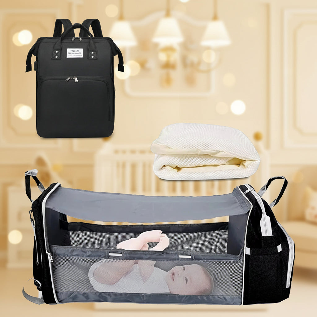 Smart 3-in-1 Diaper Bag & Travel Bed