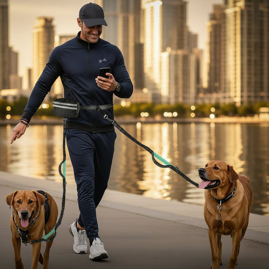 StrideSync Hands-Free Dual Dogs Leash