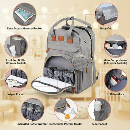 Smart 3-in-1 Diaper Bag & Travel Bed